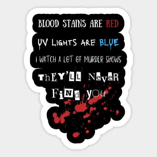 Murder Mystery Sticker by KreativPix